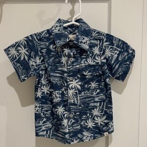 Me & Henry - Dark Chambray Hawaii Kids Shirt size 2T